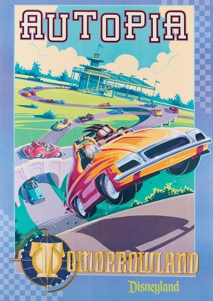 オートピア ディズニーランド プリント – トゥモローランド ウォール