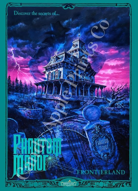 ファントム・マナー ディズニーランド パリ プリント