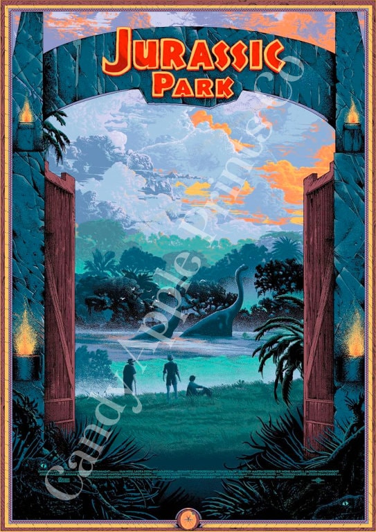 Jurassic Park Print Jurassic Park Poster Universal Studios - Etsy
