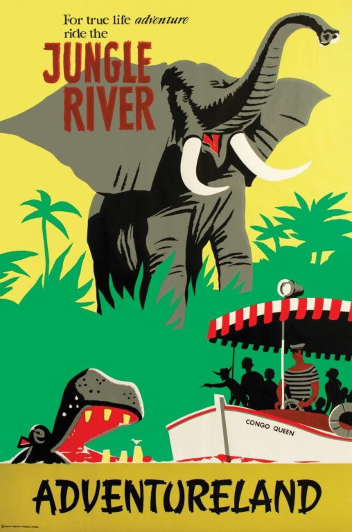 Jungle Cruise Classic Ride Poster / Adventureland Print / | Etsy