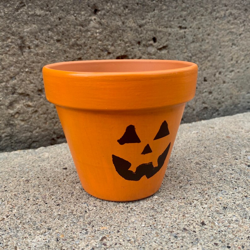 JackOLantern Planter Halloween Pot for Plant Halloween Etsy