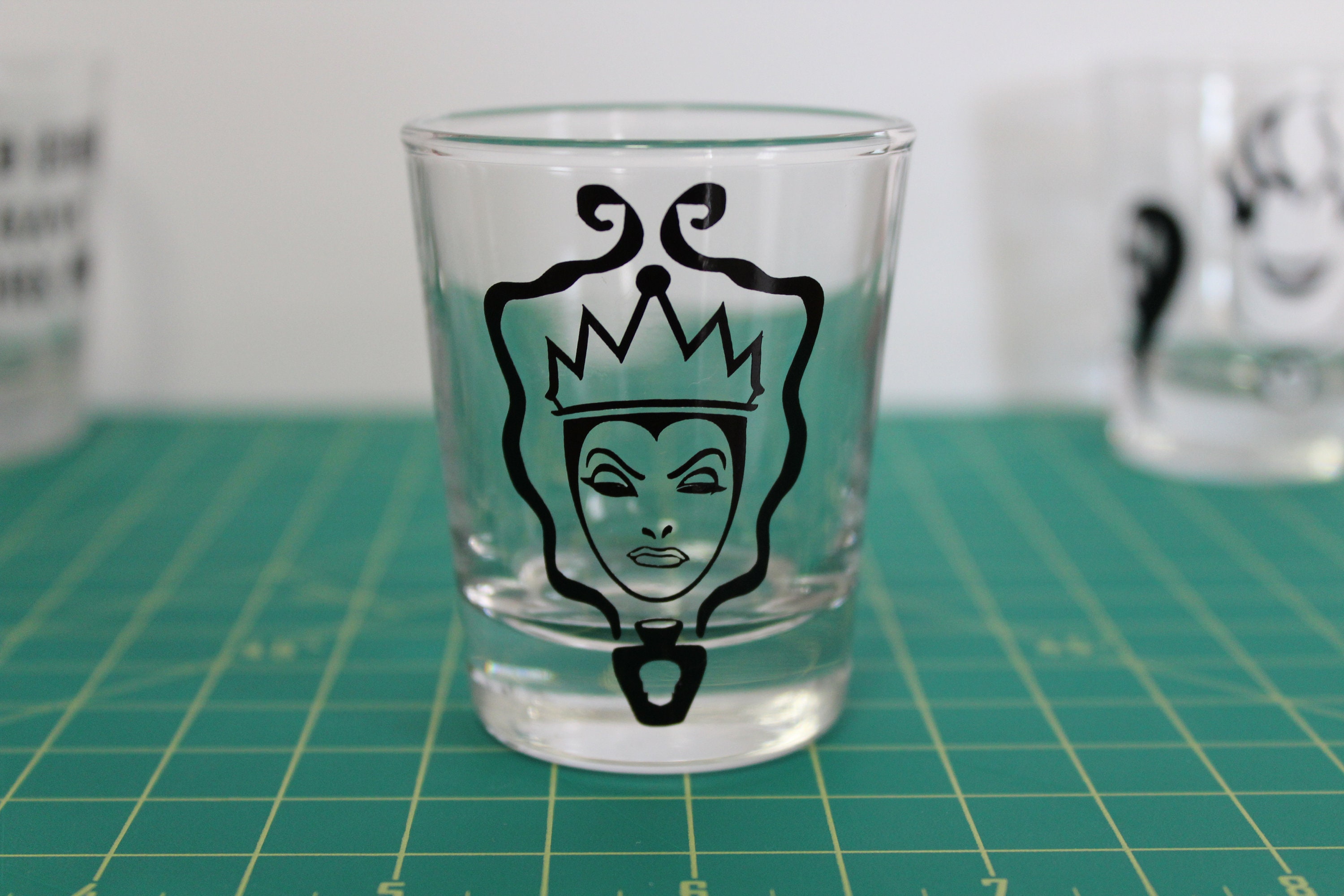 Disney Villains Shot Glasses Set Etsy