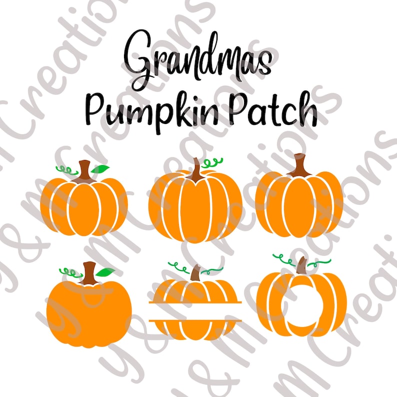 Grandmas Pumpkin Patch Digital Files Svg, Png, Jpeg, Pdf. Halloween - Etsy
