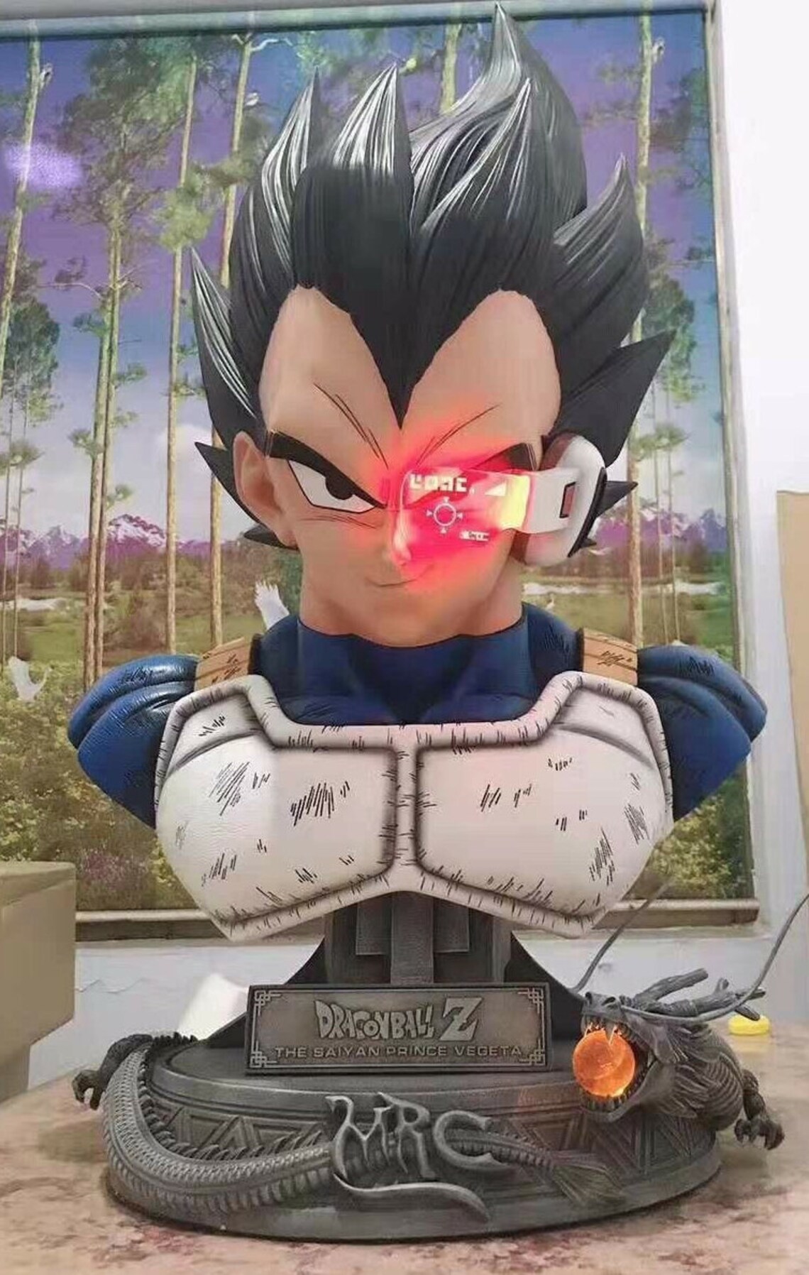 DragonBall Vegeta Bust STL Digital File 3D Print Ready Model | Etsy