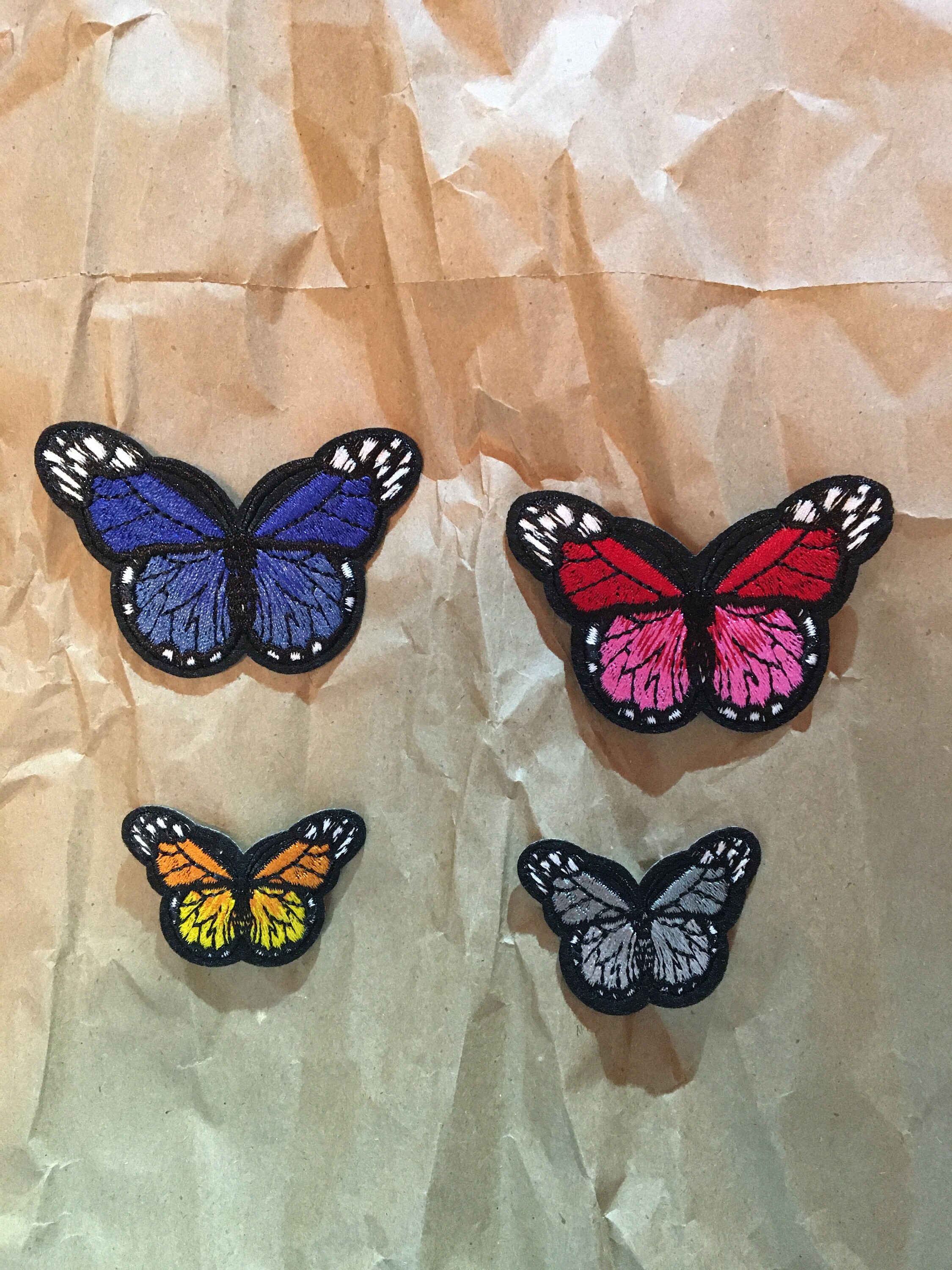 Assorted Butterfly Iron On Patches DIY for Clothing Masks Etsy