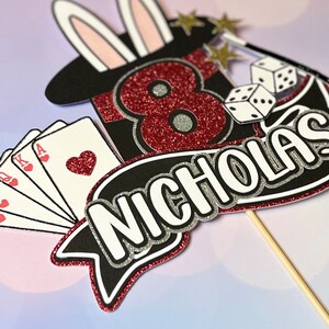 Personalized Magic Birthday Cake Topper Magician Birthday Magic ...