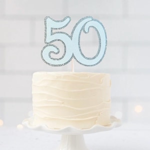 Number 50 cake topper - more colors. 50th birthday cake topper 50th anniversary cake topper 50 years cake topper