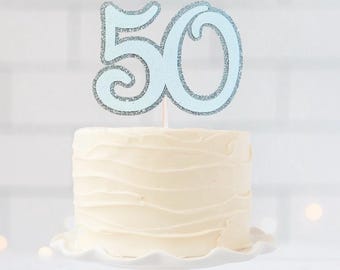 Number 50 cake topper - more colors. 50th birthday cake topper 50th anniversary cake topper 50 years cake topper