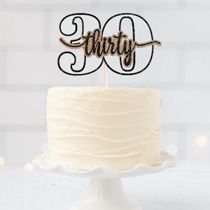 30 cake topper - more colors. 30th birthday cake topper 30th anniversary cake topper 30 years cake topper thirty cake topper