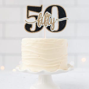 50 cake topper - more colors. 50th birthday cake topper 50th anniversary cake topper 50 years cake topper