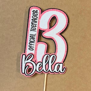 Official teenager cake topper cake 13th birthday 13 cake topper, teenager cake topper