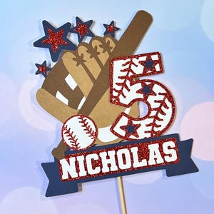 Personalized baseball Cake topper topper baseball birthday party baseball party