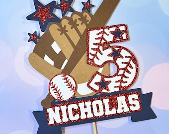 Personalized baseball Cake topper topper baseball birthday party baseball party
