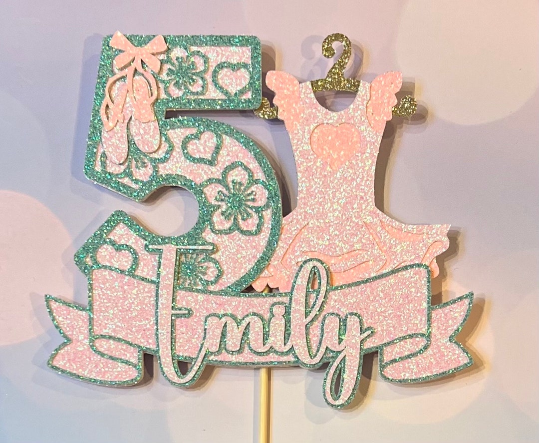 29 Piece Ballet Birthday Party Decorations Set - Pink Theme With Balloons & Cake Topper