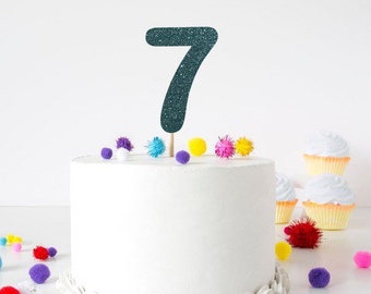 Birthday Number cake topper Number cake topper- more colors more size options