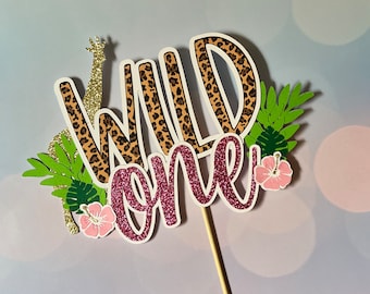 WILD ONE | Cake Topper | Safari | Jungle | 1st Birthday - Etsy
