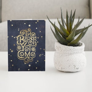 The Best is Yet to Come, Blank Inside Card, Encouragement Card, Wedding Card, Graduation Card