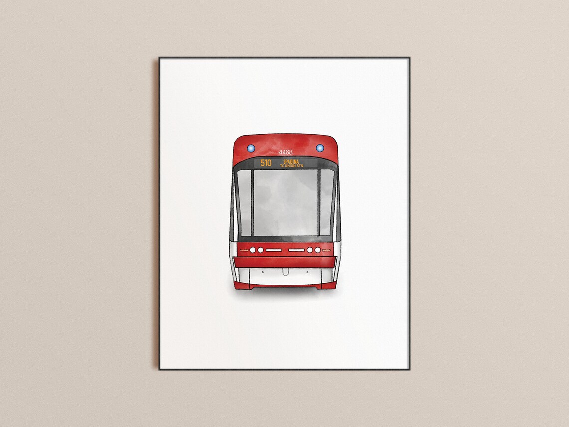 4 Toronto Streetcars Toronto Art Print Unframed 11 x | Etsy