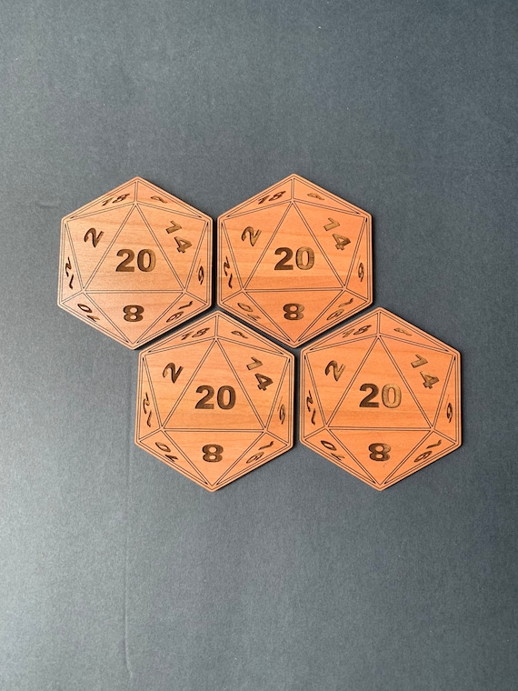 Critical Hit Coasters - Set of 4