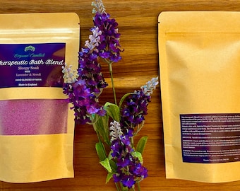 Luxury Bath Blend, Infused with Lavender and Neroli Essential Oils, Organic Coconut Oils, A Great Mood Booster, 100g, 250g, 500g