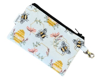 Womens Coin Purse, Bee kleine portemonnee, Honey Bee sleutelhanger muntzakje, kleine portemonnee, mini portemonnee, Bee Coin Pouch, bijen portemonnee