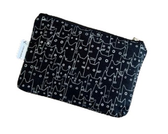 Neceser pequeño con cremallera para gatos, neceser de viaje para gatos, neceser pequeño para maquillaje, monedero con cremallera, neceser, regalo para amantes de los gatos, regalo para dueños de gatos