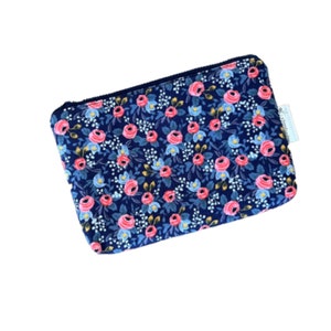 Cottagecore Small Zipper Pouch, Pouch with Zipper, Small Makeup Bag, Zipper Bag, Zippered Pouch, Floral Makeup Bag, Zipper Pouch, Pouch Bag