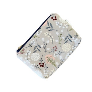 Estuche pequeño con cremallera Cottagecore, estuche con cremallera, neceser pequeño, neceser con cremallera, neceser floral, neceser con cremallera, neceser tipo bolsa