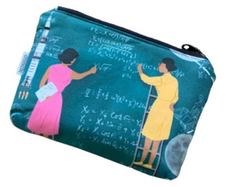 Cadeau STEM Women in Science, petite pochette à fermeture éclair, pochette à fermeture éclair, pochette avec fermeture éclair, petite trousse de maquillage, sac à fermeture éclair, pochette de voyage, pochette de maquillage