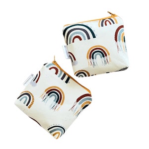 Bolsa menstrual arcoíris, bolsa para compresas, bolsa húmeda pequeña, bolsa húmeda para compresas de tela