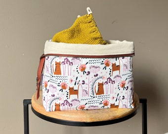 Cat Proof Knitting Project Bag, Cat Sock Project Bag, Large Crochet Project Bag, Gifts for knitters, Crochet Yarn Bag