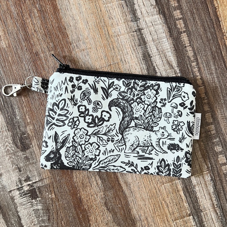 Womens Coin Pouch, Small Coin purse, Rabbit Coin Purse, Keychain Coin Pouch, Small Change Purse, Mini coin purse, Coin Pouch, Coin Purse image 4