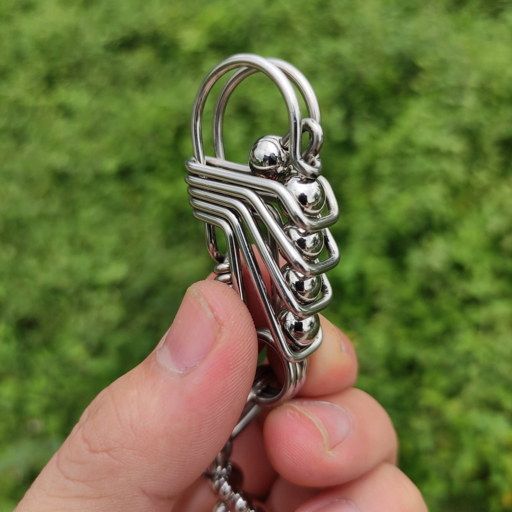 Ctoom Keychain for Menhandmade Wire Wrapped Keychain Brass Etsy