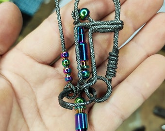 Handmade bullet keychain for dad - Infused with Hunting and Survival Themes | camping, mountain climbing, hunting backpack keychains
