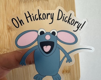 Tutter the Mouse Sticker: Bear in the Big Blue House, Waterproof Vinyl