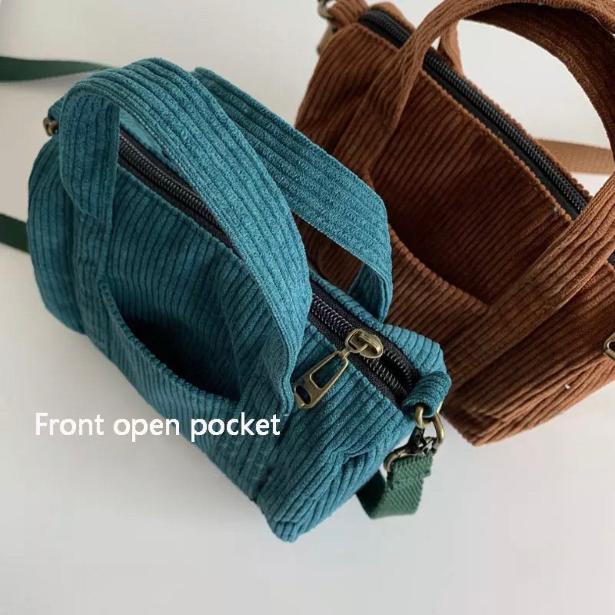 Mini Tote Bag Corduroy Tote Bag Canvas Bag Travel Bag | Etsy UK