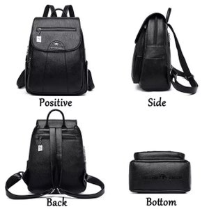 Women Soft Leather Backpack Vintage Female Shoulder Bags - Etsy