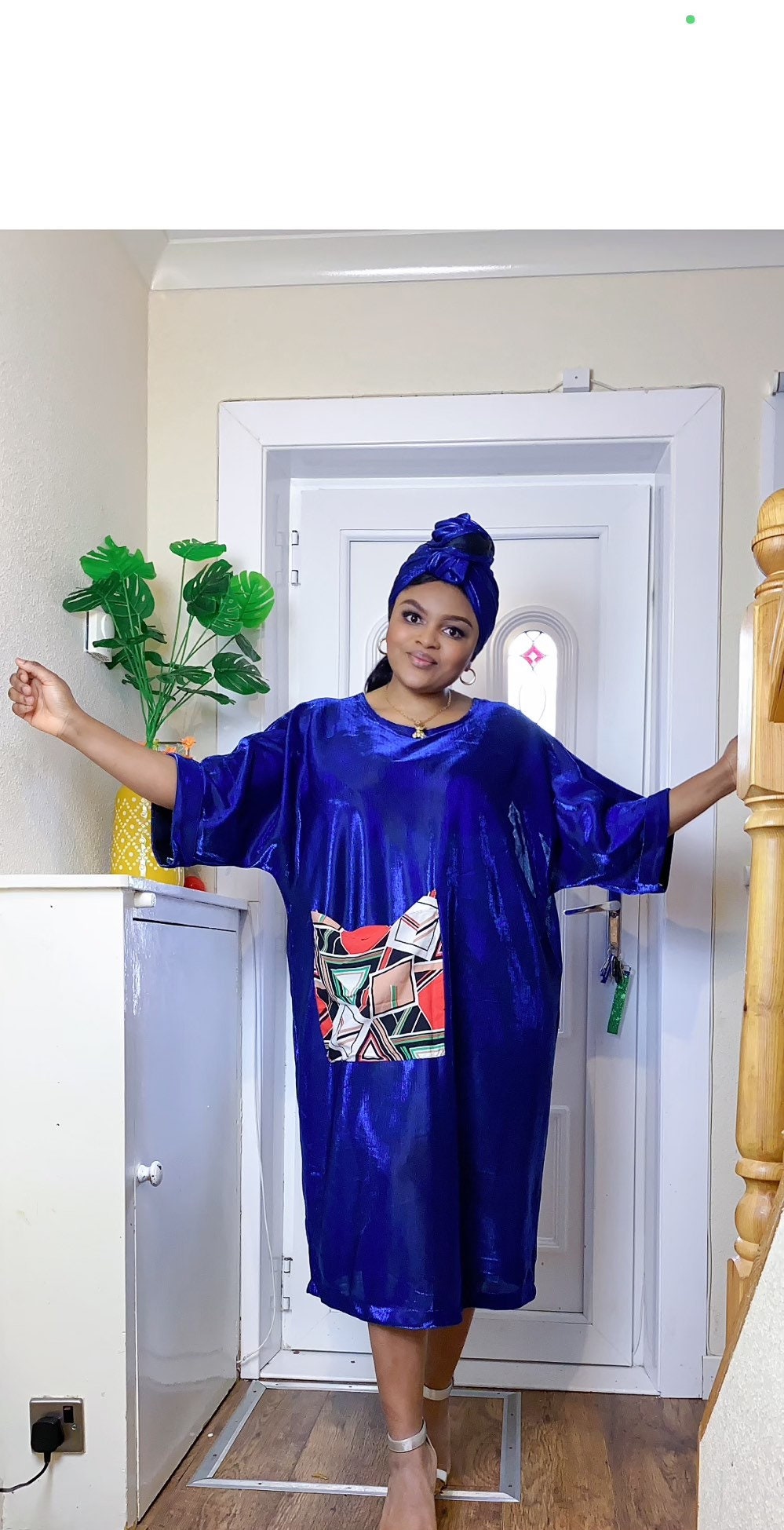 one hand bubu gown