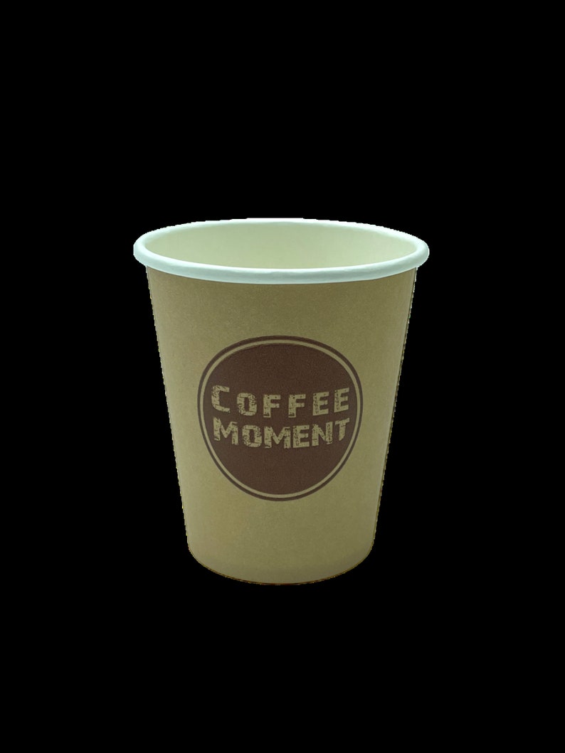 Einweg Pappbecher Kaffeebecher 200ml, 0,2L 8oz 280g stark, Motive Coffee Moment, Kaffee to go Becher Bild 4