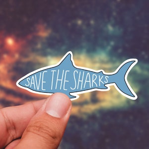 Save Sharks Sticker