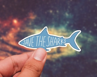 Save Sharks Sticker