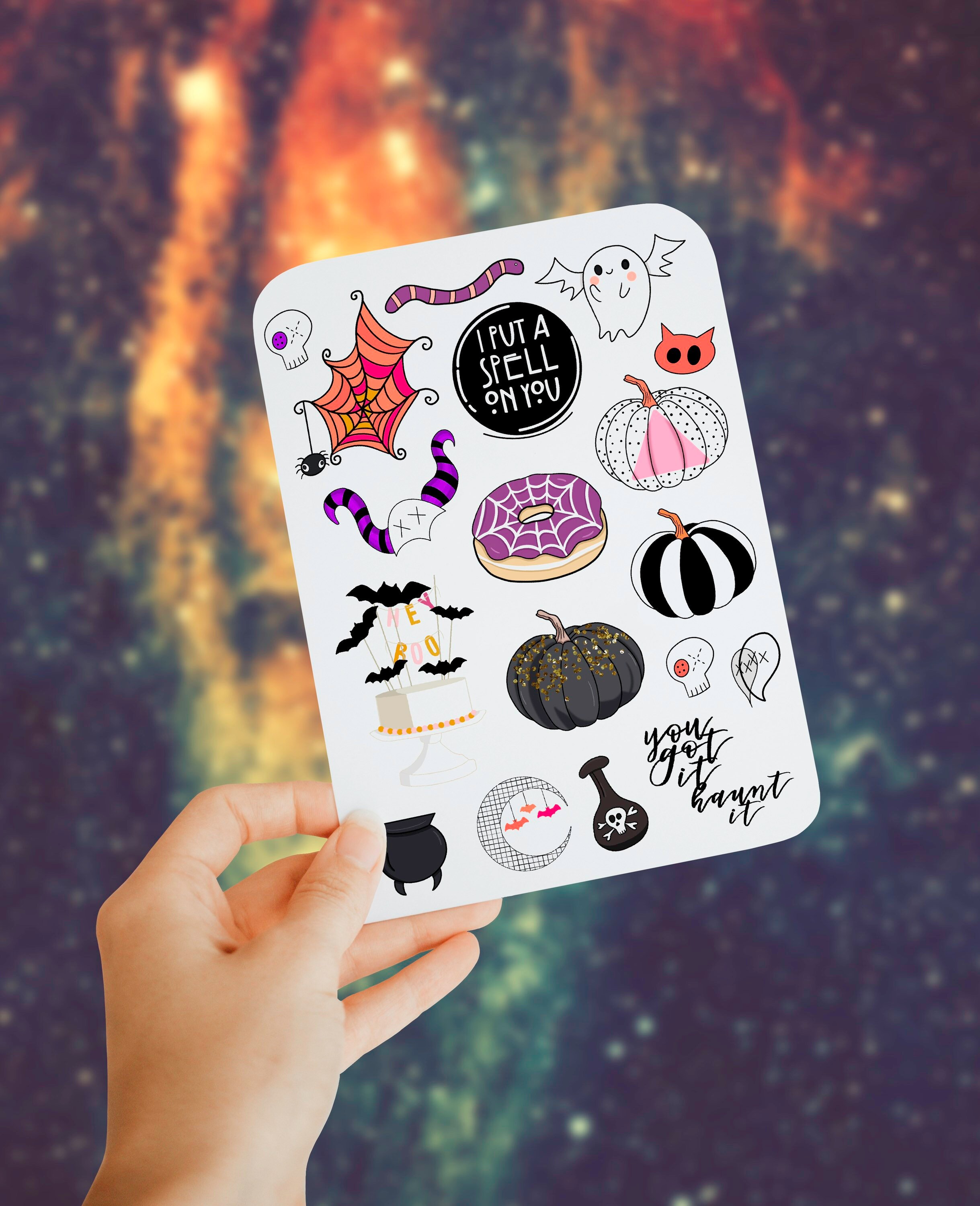 Halloween Sticker Sheet | Etsy