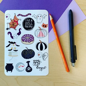 Halloween Sticker Sheet - Etsy