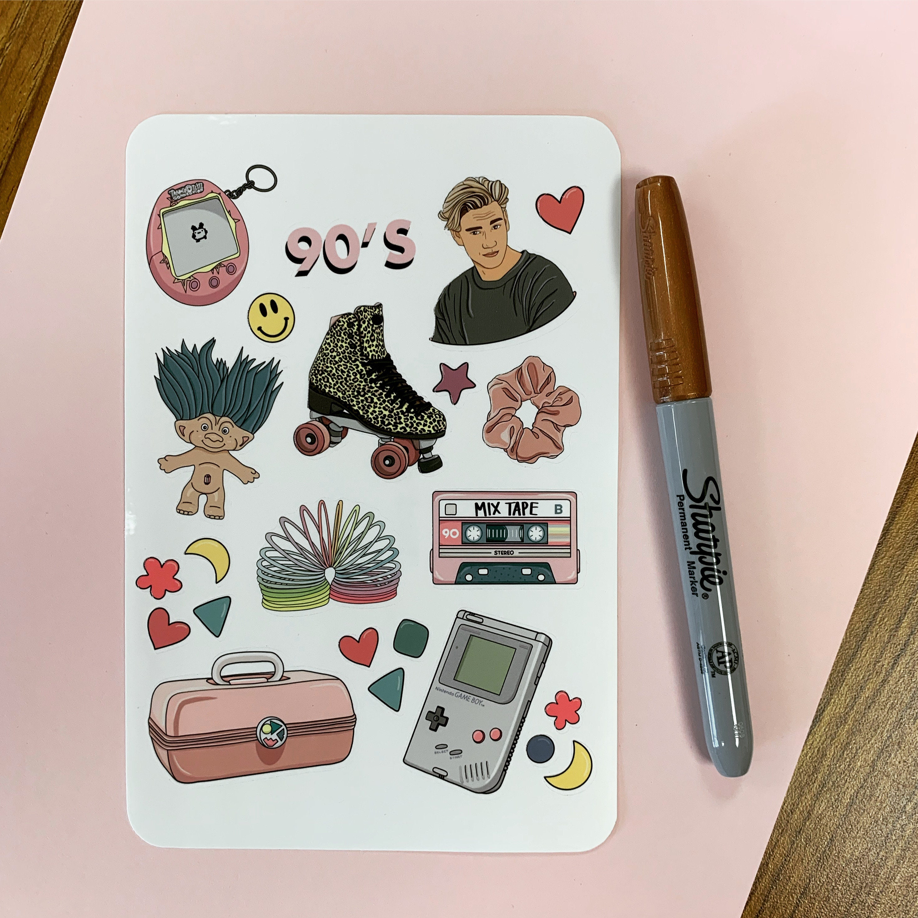 90's Sticker Sheet - Etsy