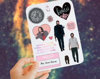 Keanu Reeves Sticker | Etsy