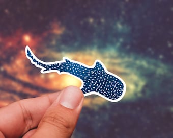 Pegatina de tiburón ballena