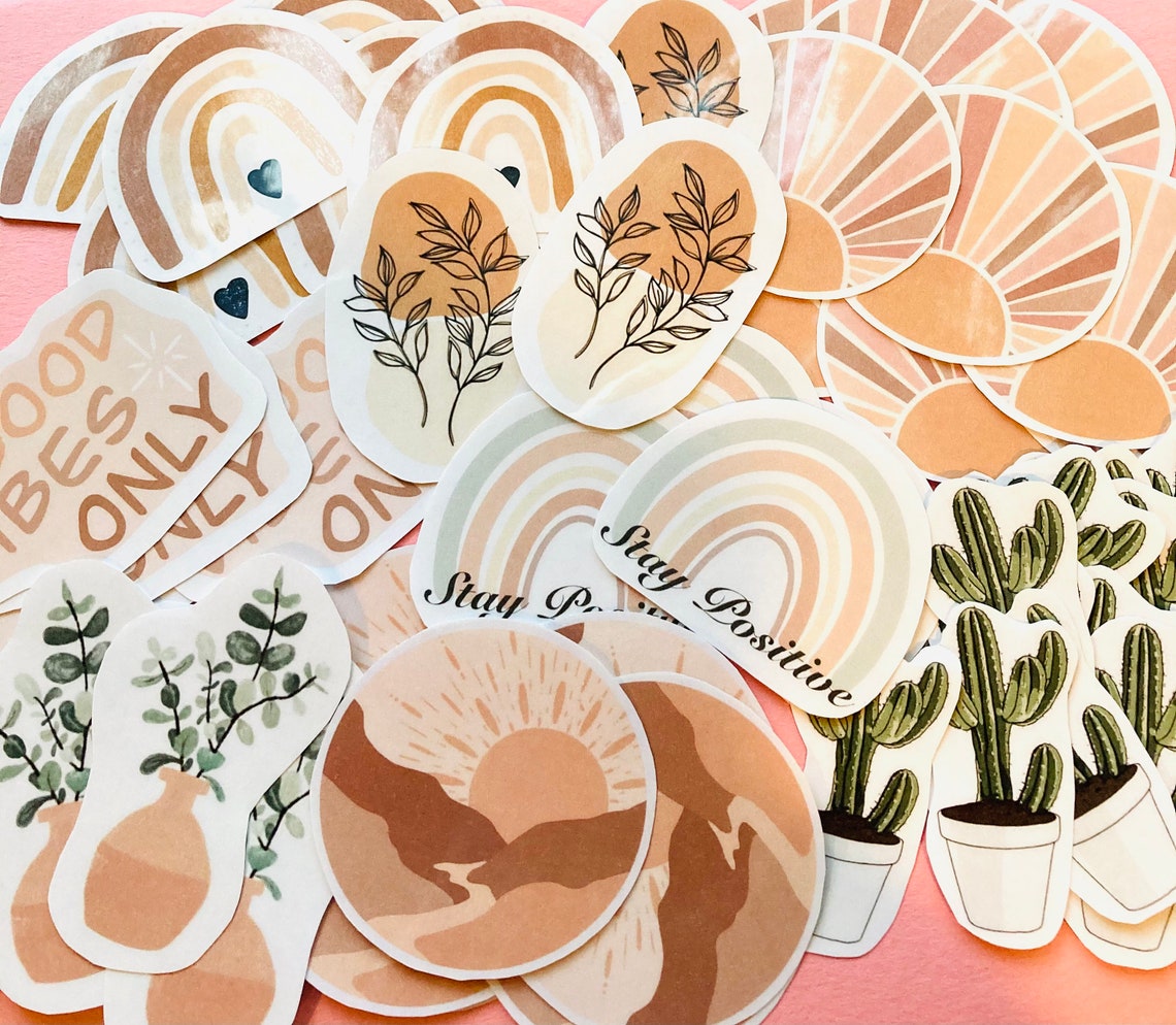 Boho Sticker Pack Etsy