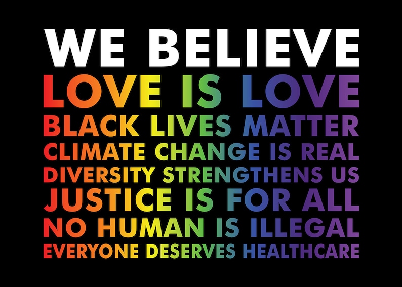 Love is Love BLM Yard Sign Black Owned Business Climate Etsy