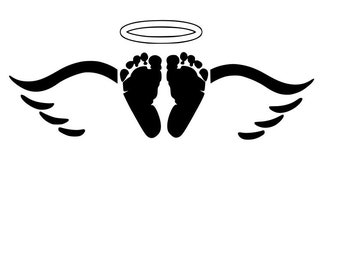 Download Baby Feet With Wings Etsy