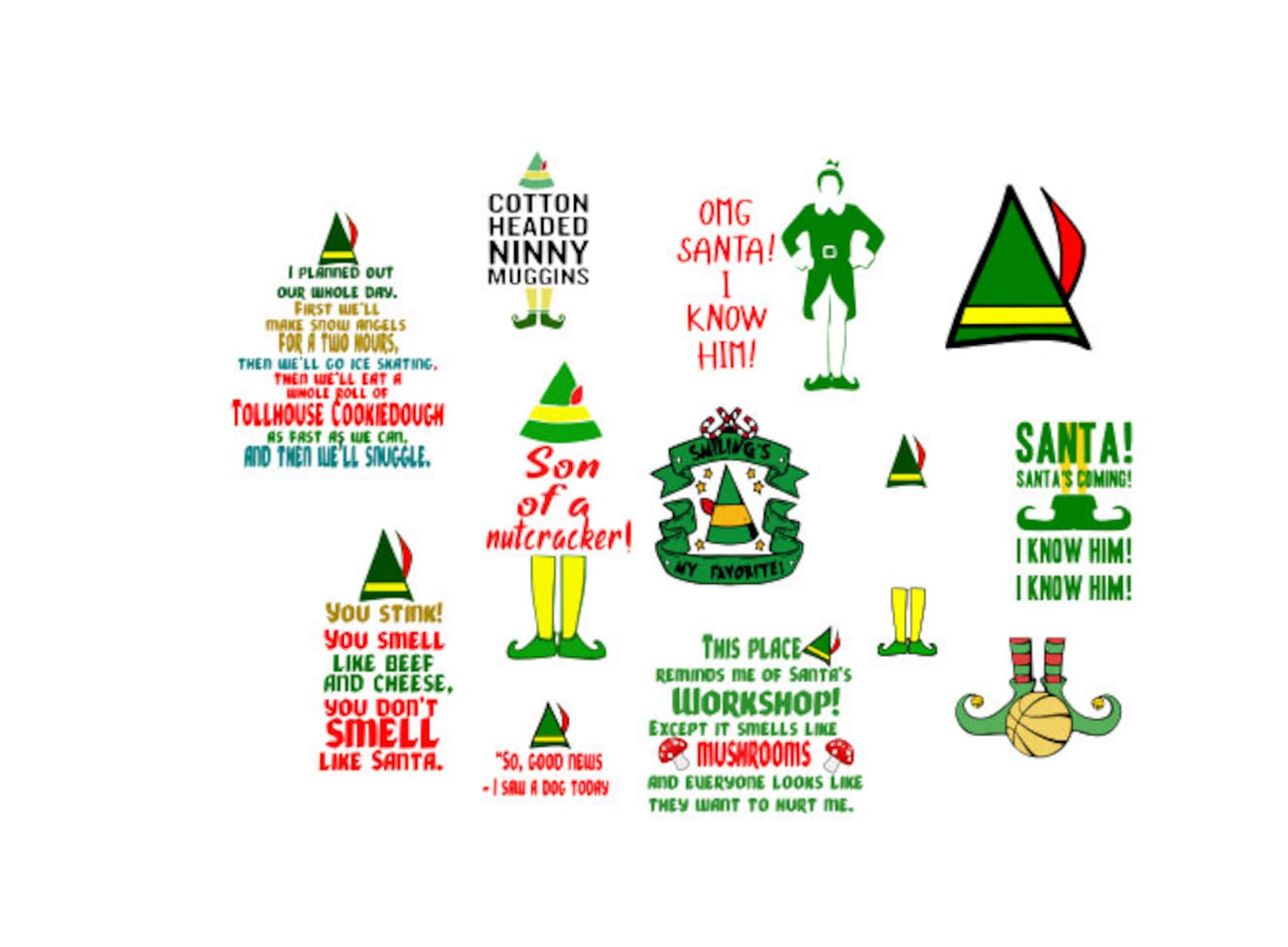 Buddy The Elf Outline